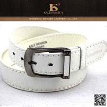 Unique design nouveau arrivé top de mode personnaliser la ceinture en cuir blanc